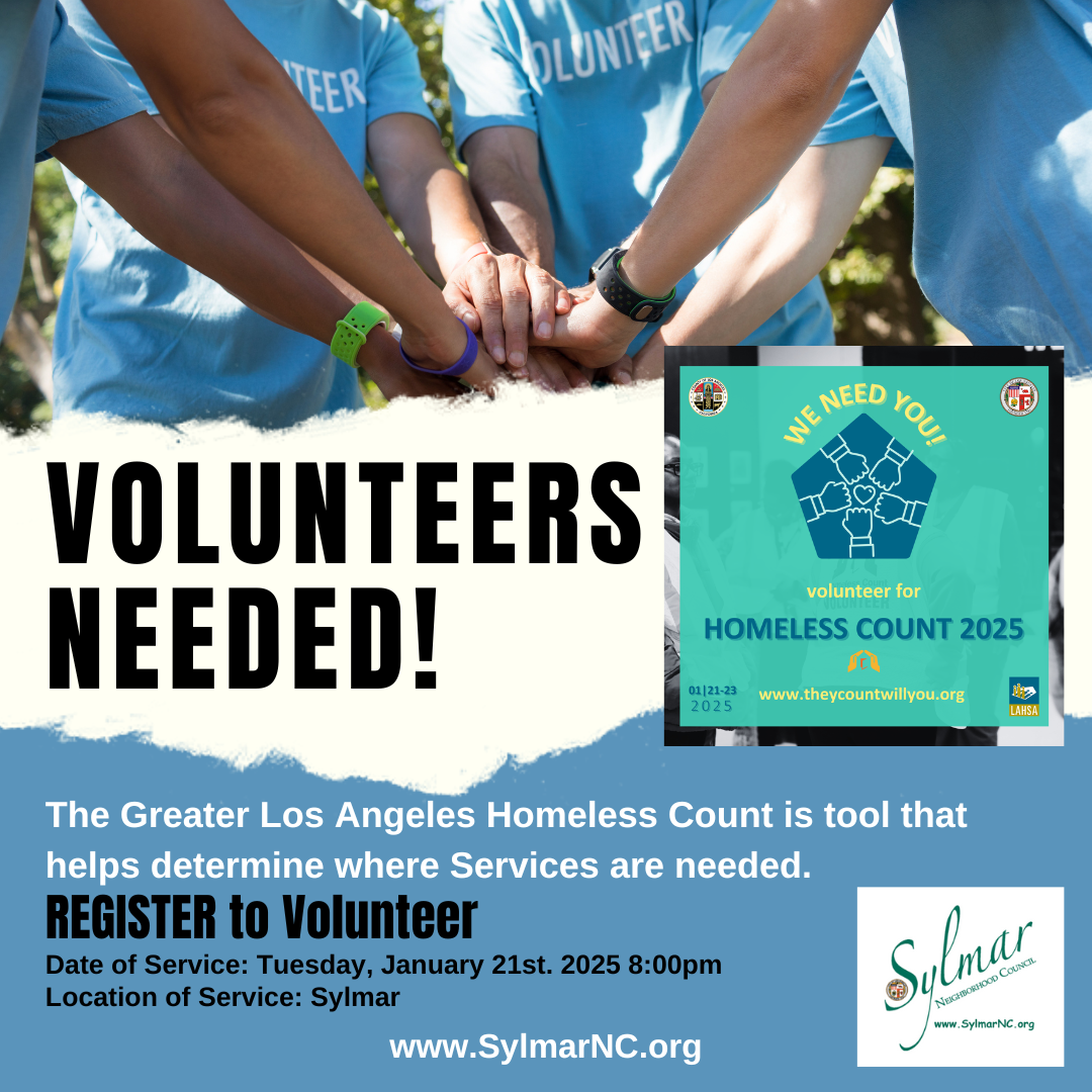 Sylmar • VOLUNTEERS NEEDED!