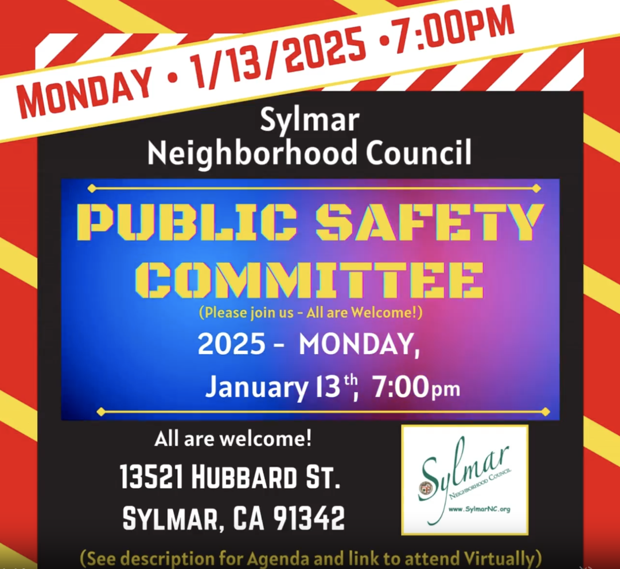 Public Safety Committee • January 13th 2025, 7:00pm