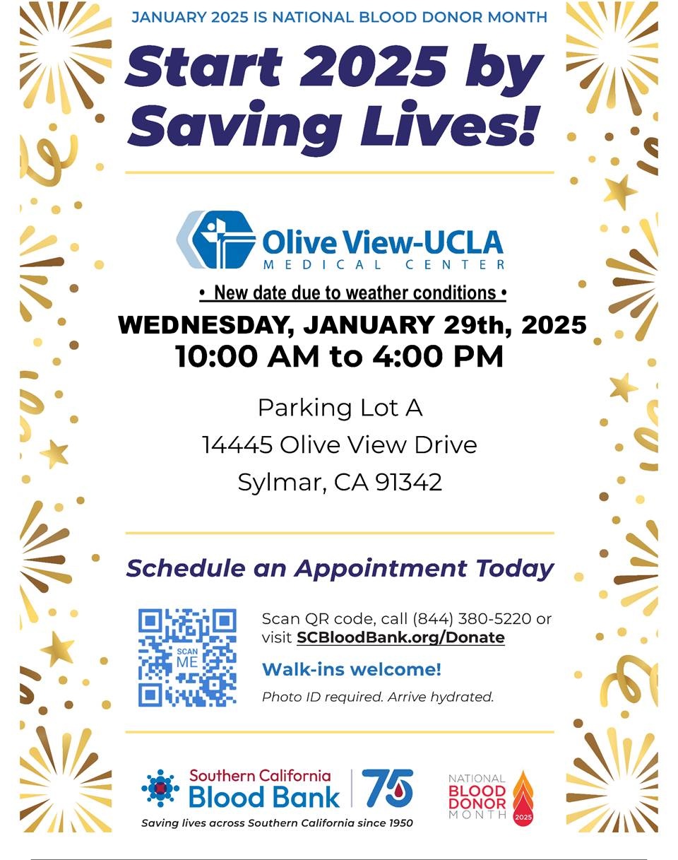 Blood Drive • Wednesday, January 8, 2025