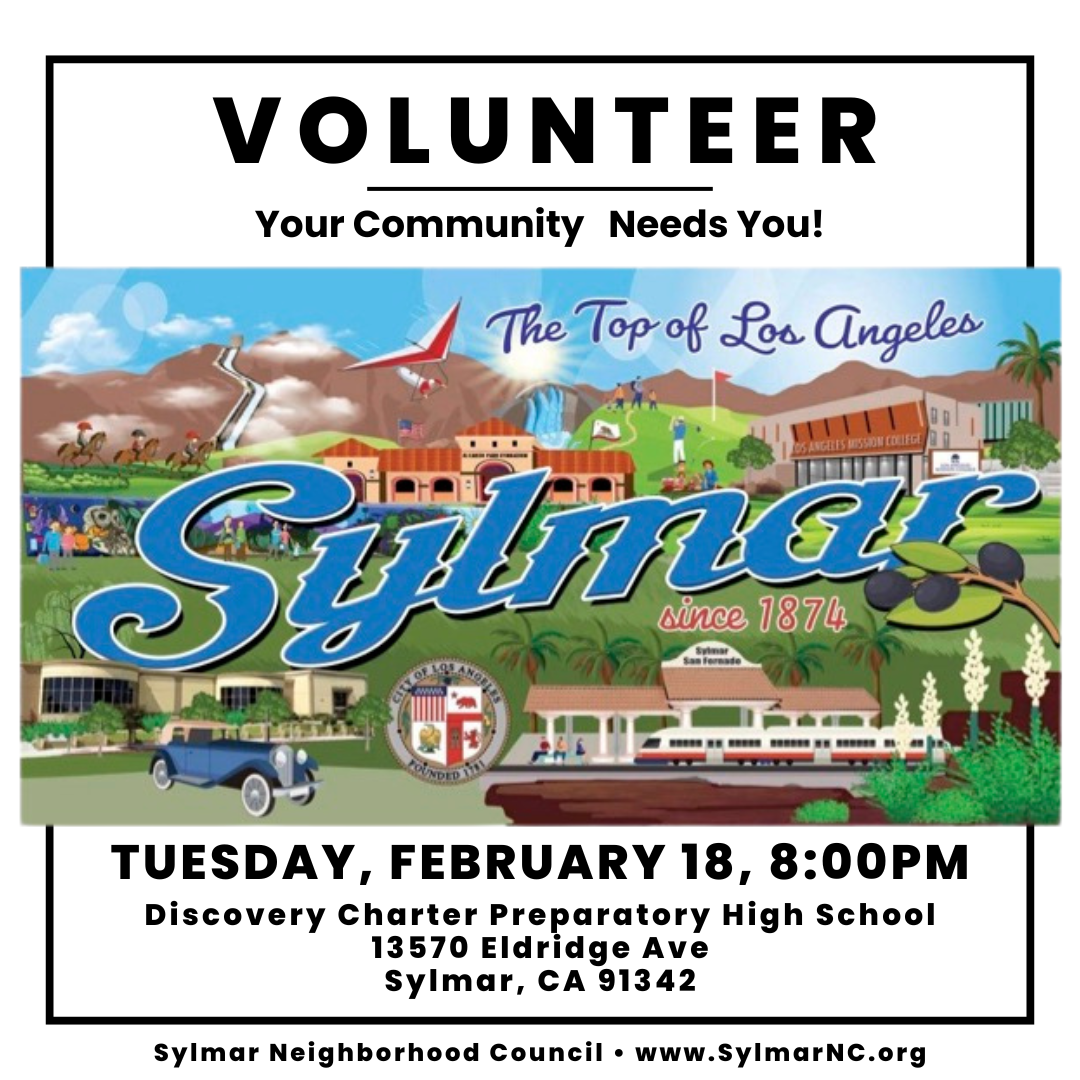 VOLUNTEERS NEEDED • Tuesday, Feb. 18th