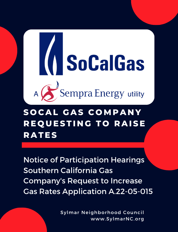 Southern Calif Gas Company Application To Raise Rates 