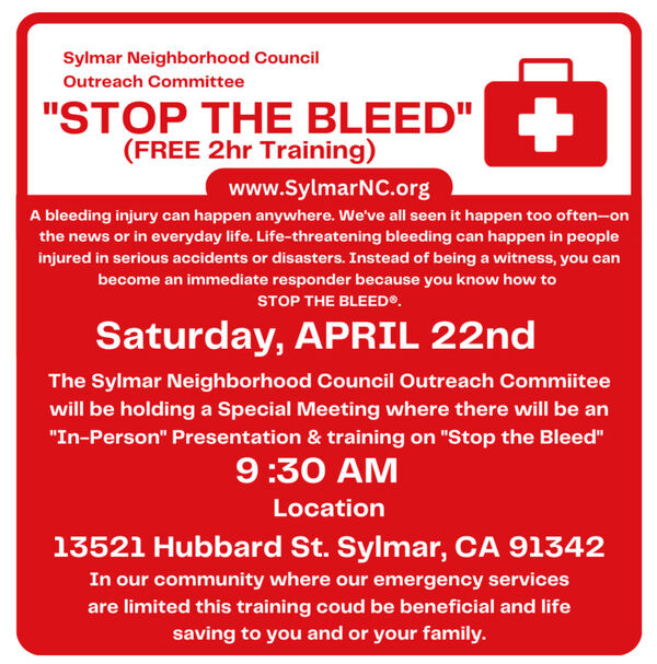 STOP The BLEED Training • April 22nd 2023