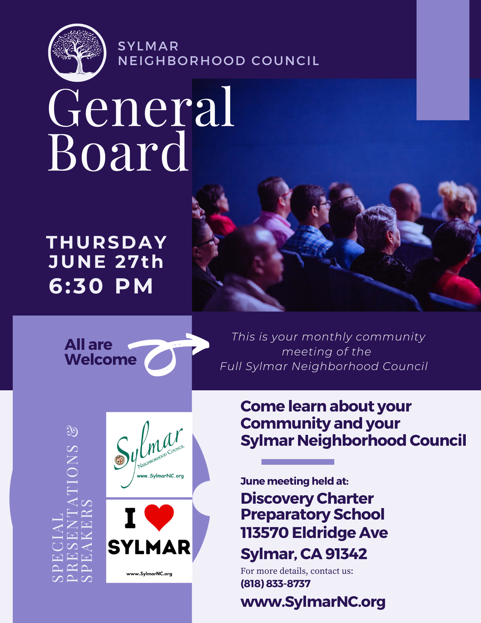 June • Sylmar Council Meeting • Thursday, 6:30pm