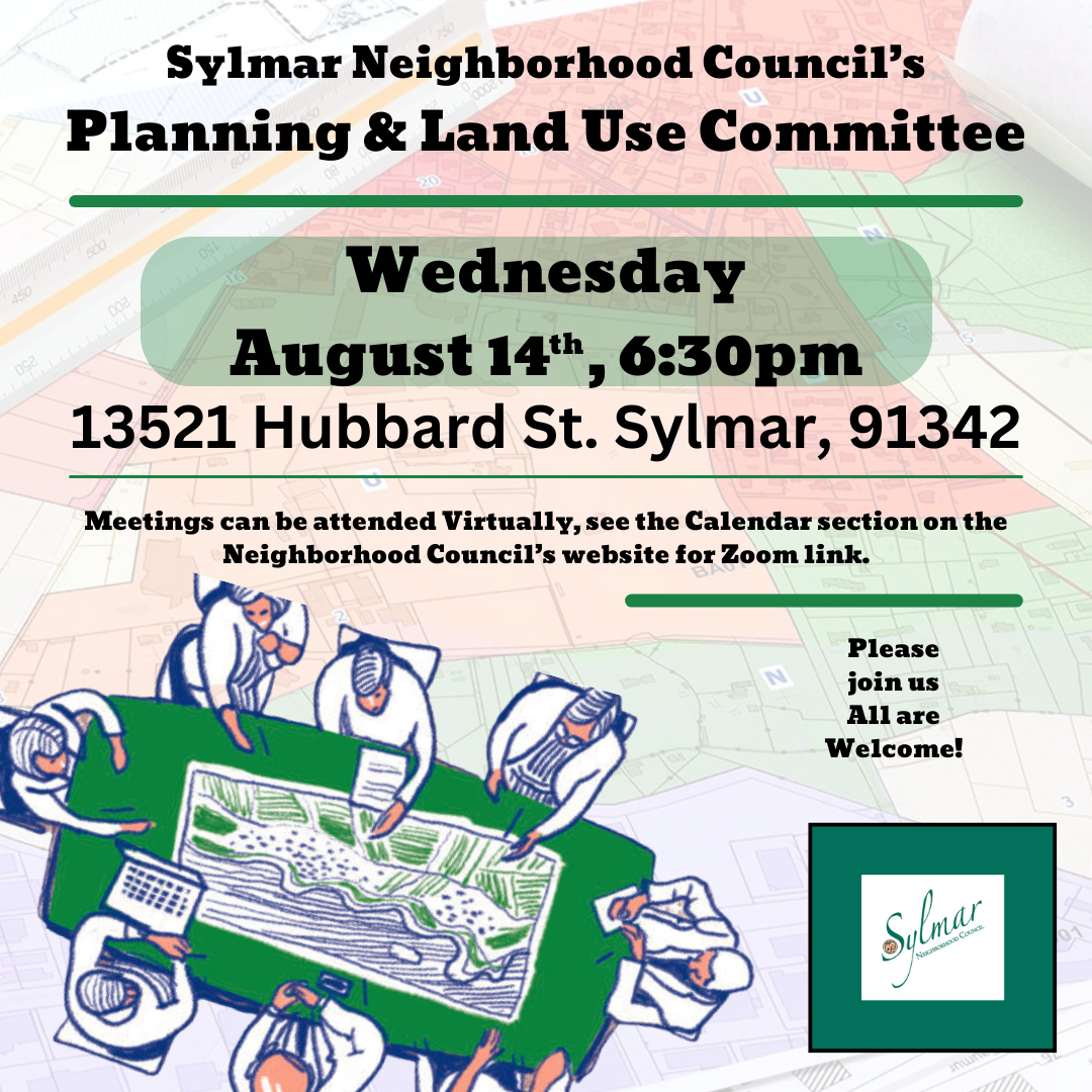 Planning & Land Use • August 14th, 6:30pm