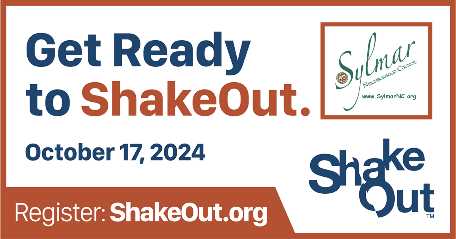 International Shake Out • October 17th, 1017am