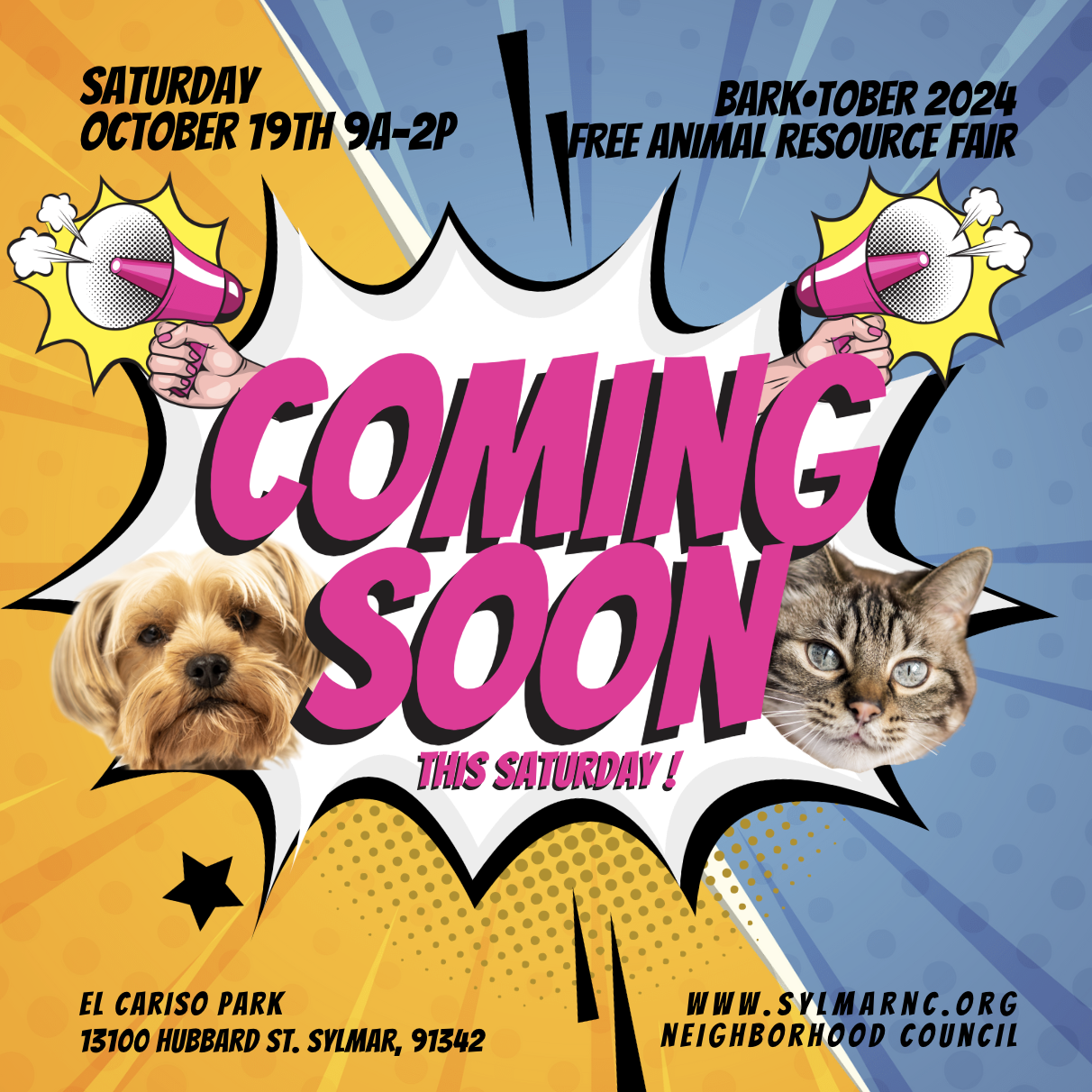 THIS SATURDAY! Bark•Tober 2024 - Saturday, October 19th