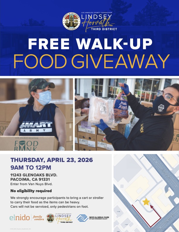 FREE Walk-up Food GIVEAWAY!