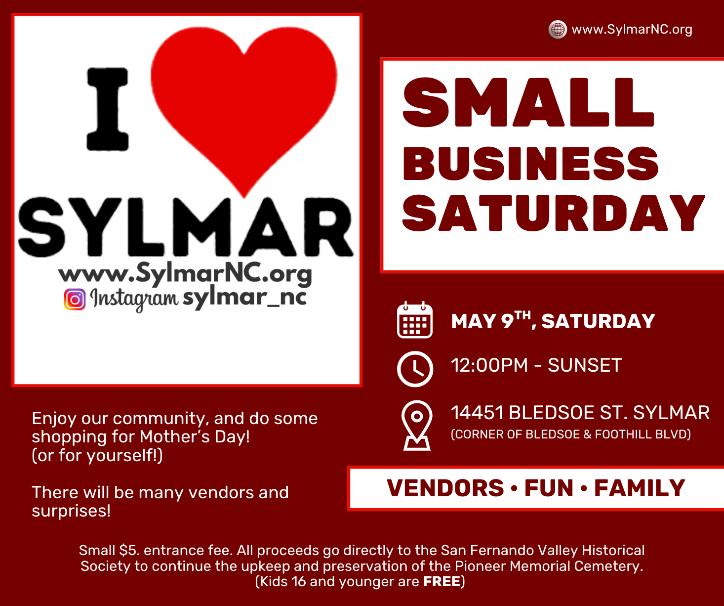 This SATURDAY! - May 9th, 2026