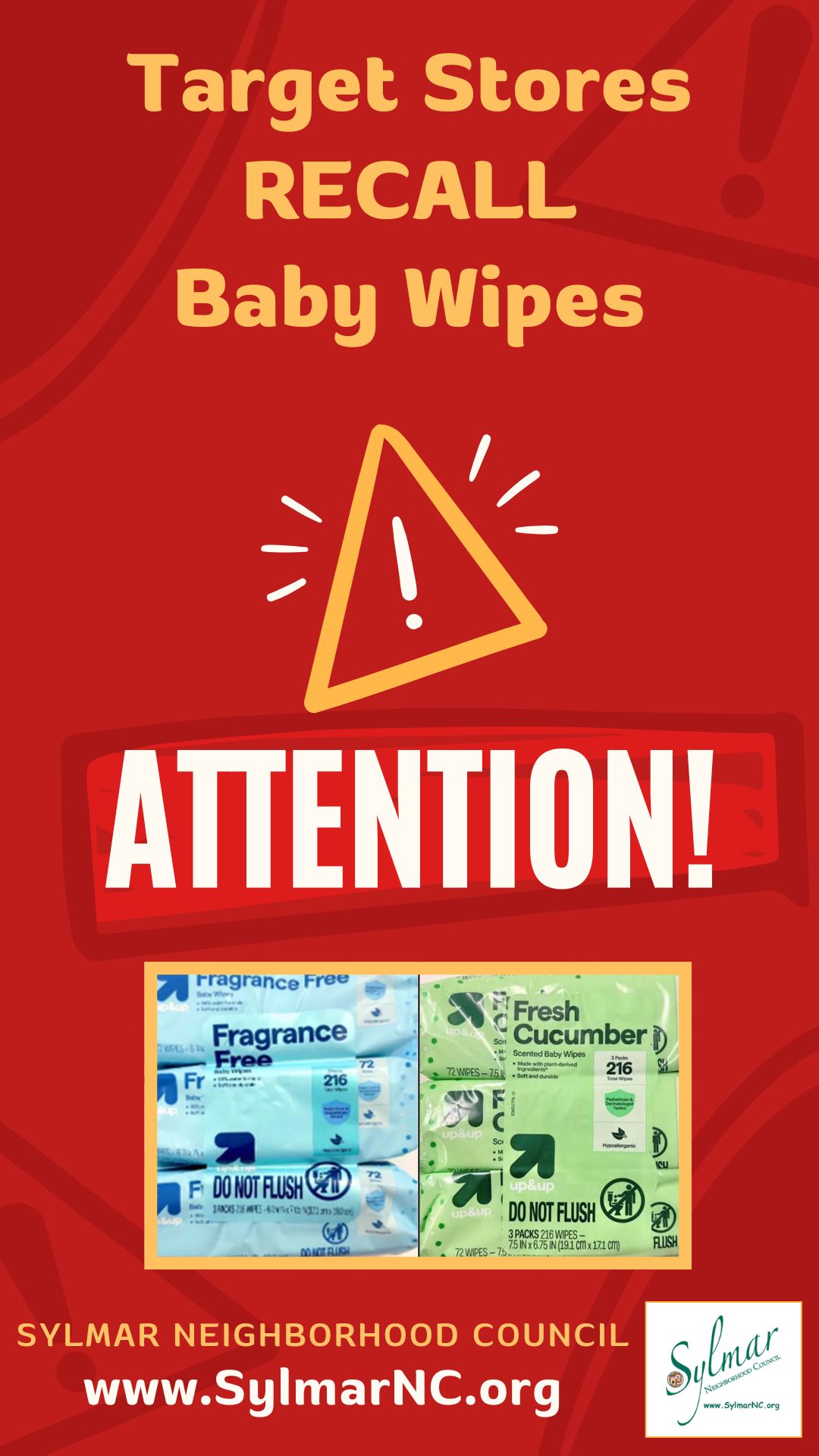 Baby Wipes - PRODUCT RECALL
