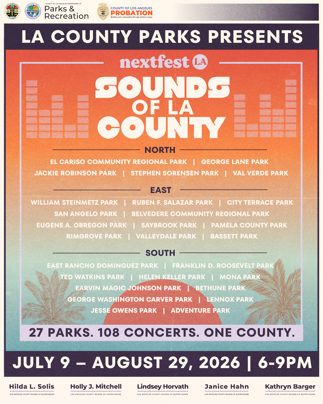 Free Concerts at El Cariso Park