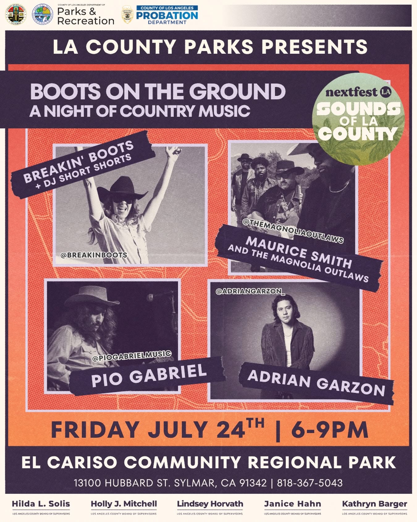El Cariso Park,  Country - Western Concert - Music, Dancing, Fun & Free!