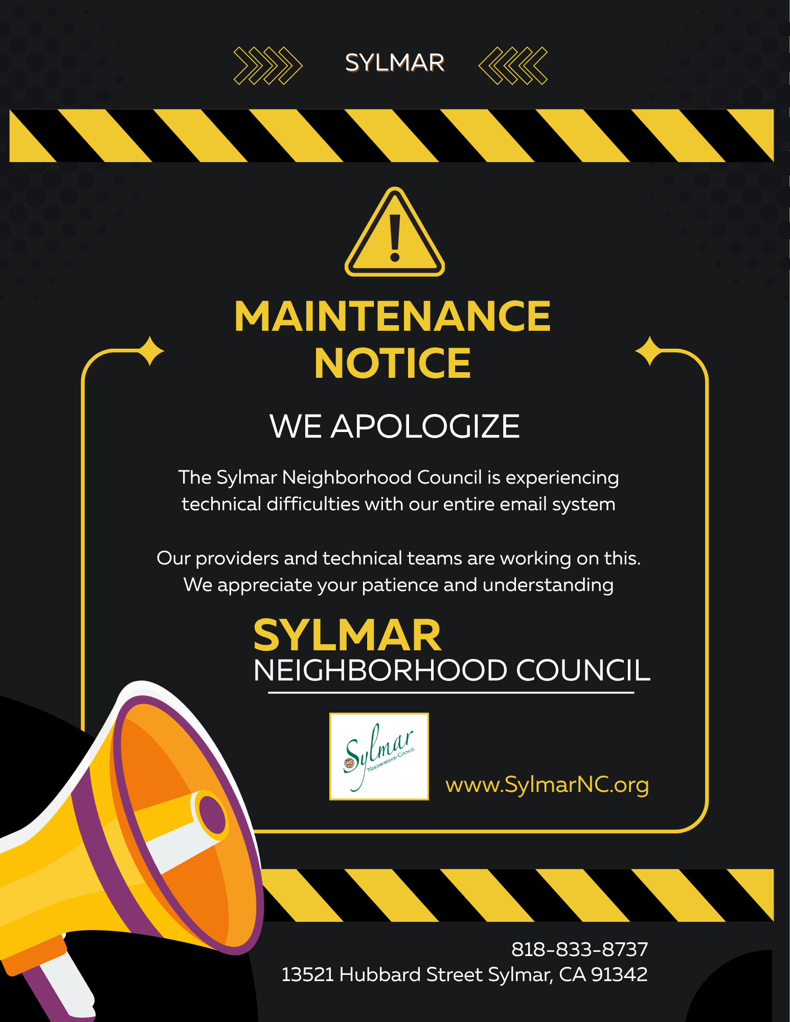 SNC Email System Down for Repairs