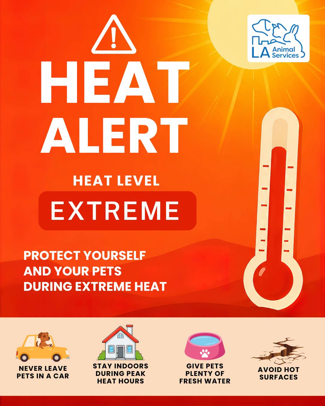 EXTREME HEAT ALERT - PETS