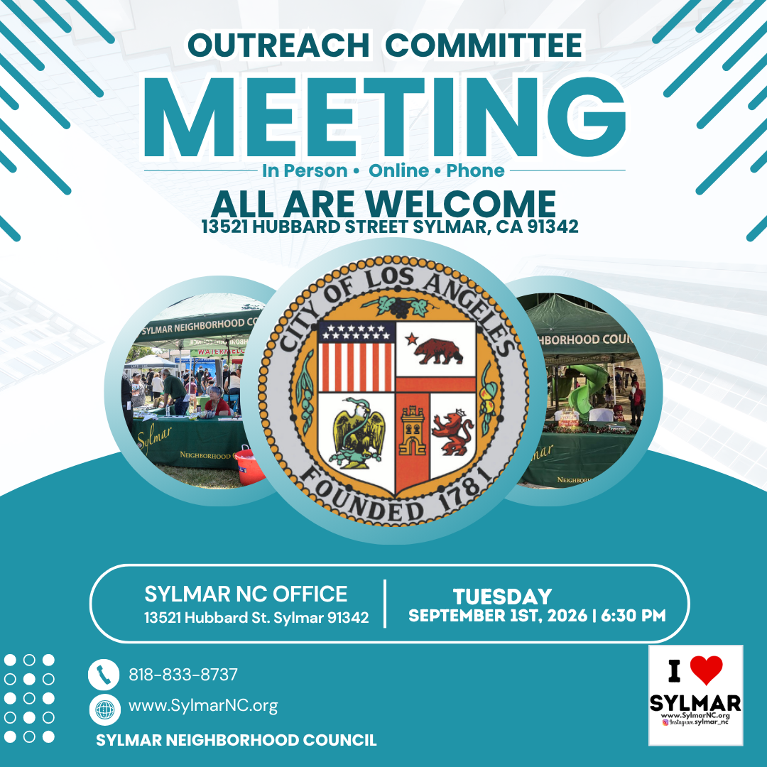 September 1st - Outreach Committee Meeting