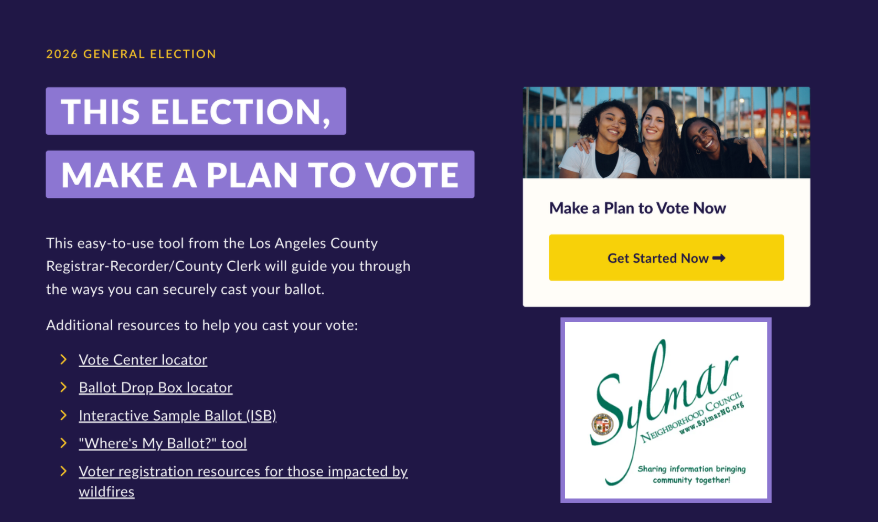 Make a plan to VOTE EARLY!