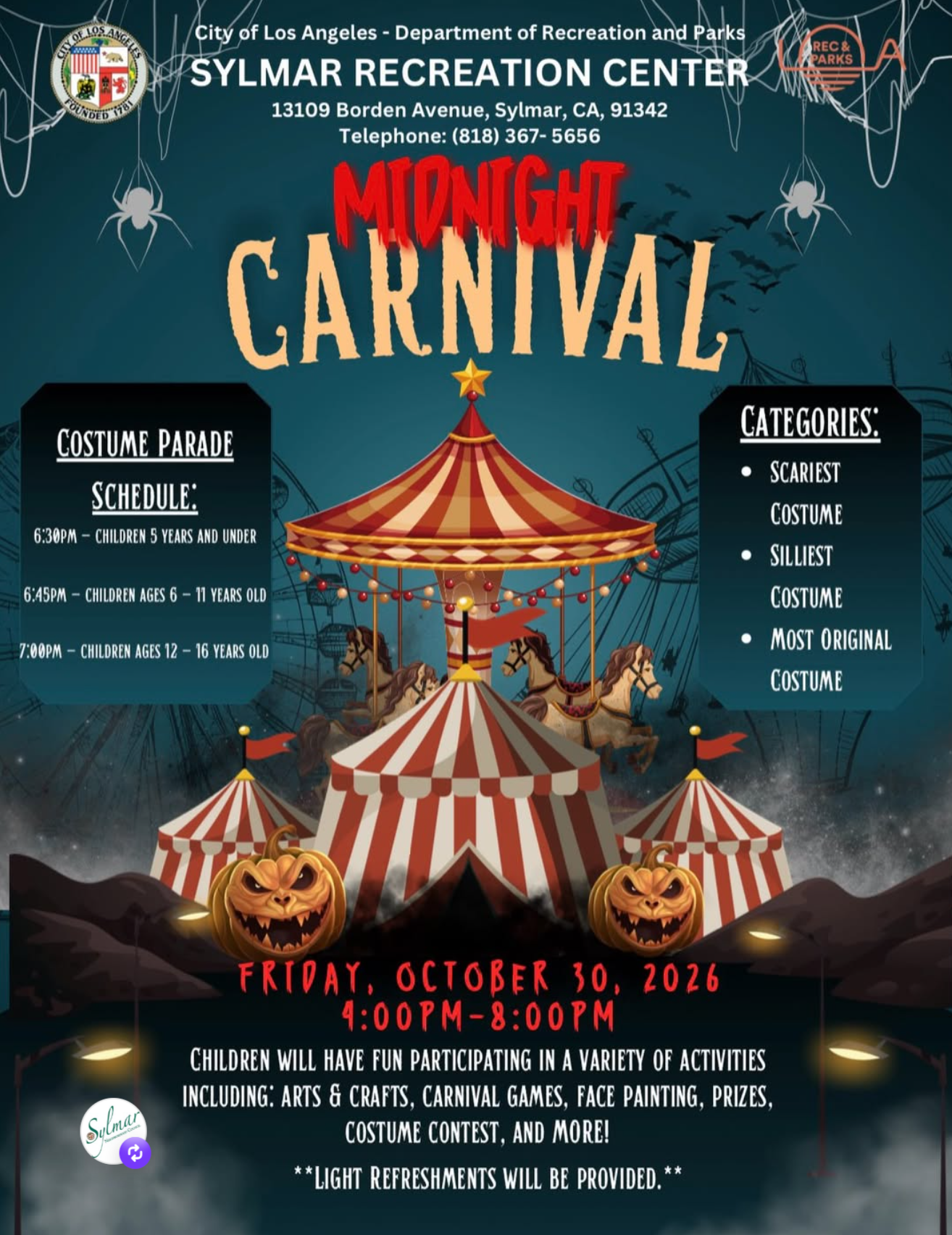 Save the date! (If you dare!) Sylmar Halloween Event
