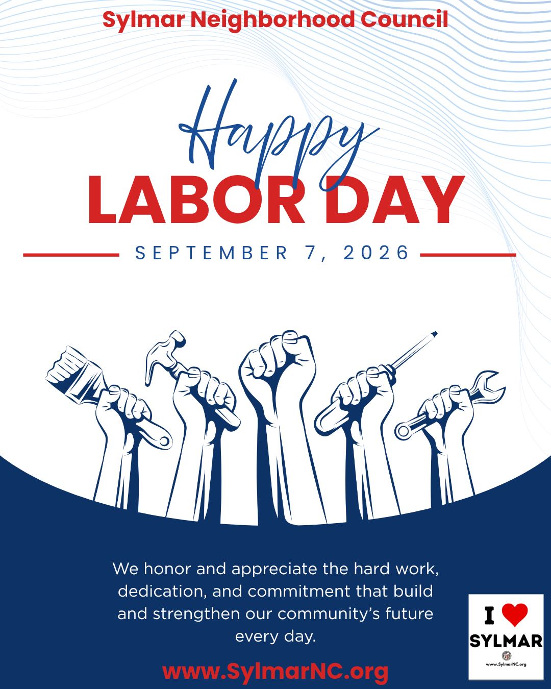 Happy Labor Day, September 7th, 2026