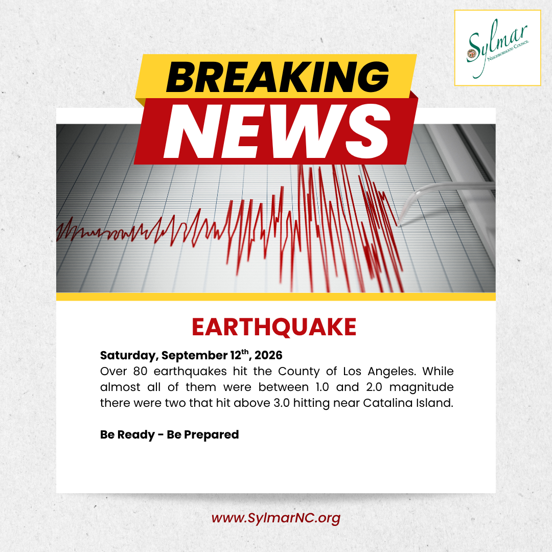 September 12, 2026 - Over 80 Earthquakes Hit Los Angeles