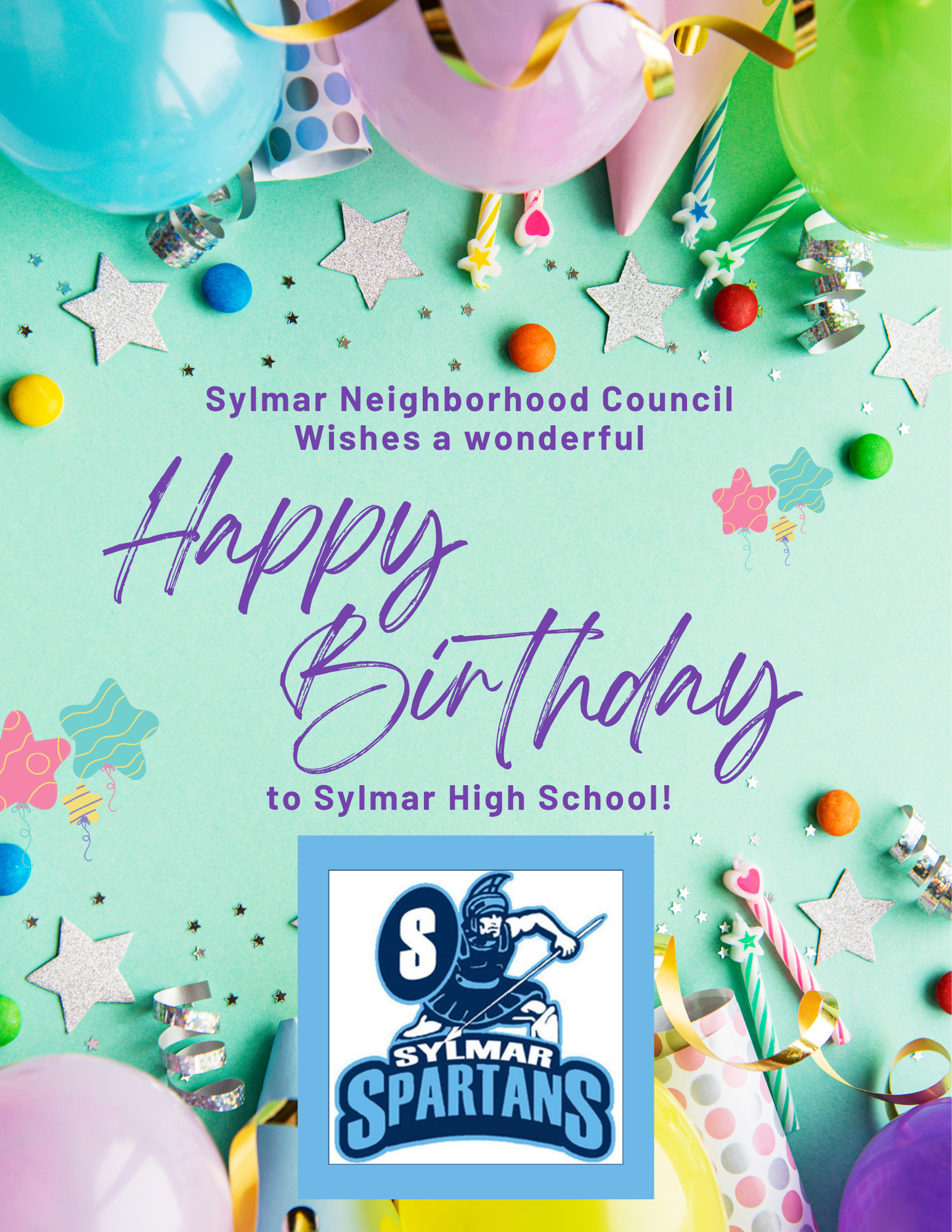 HAPPY BIRTHDAY - Sylmar High School!