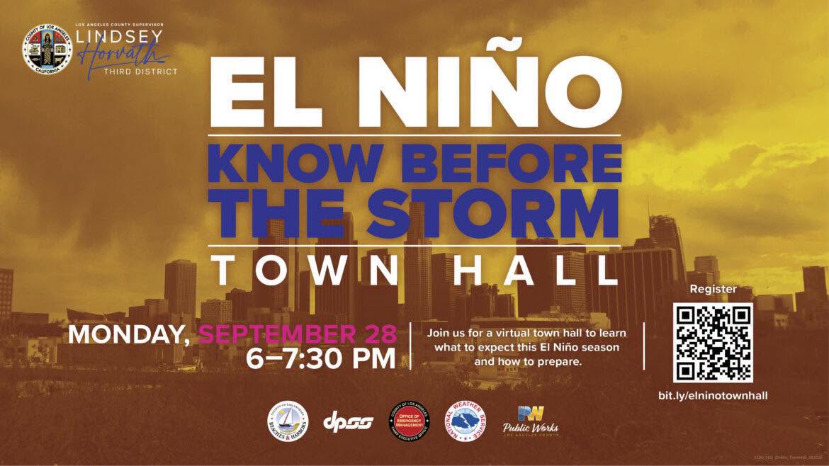 El Niño Town Hall on Zoom Monday, September 28th, 6:00pm
