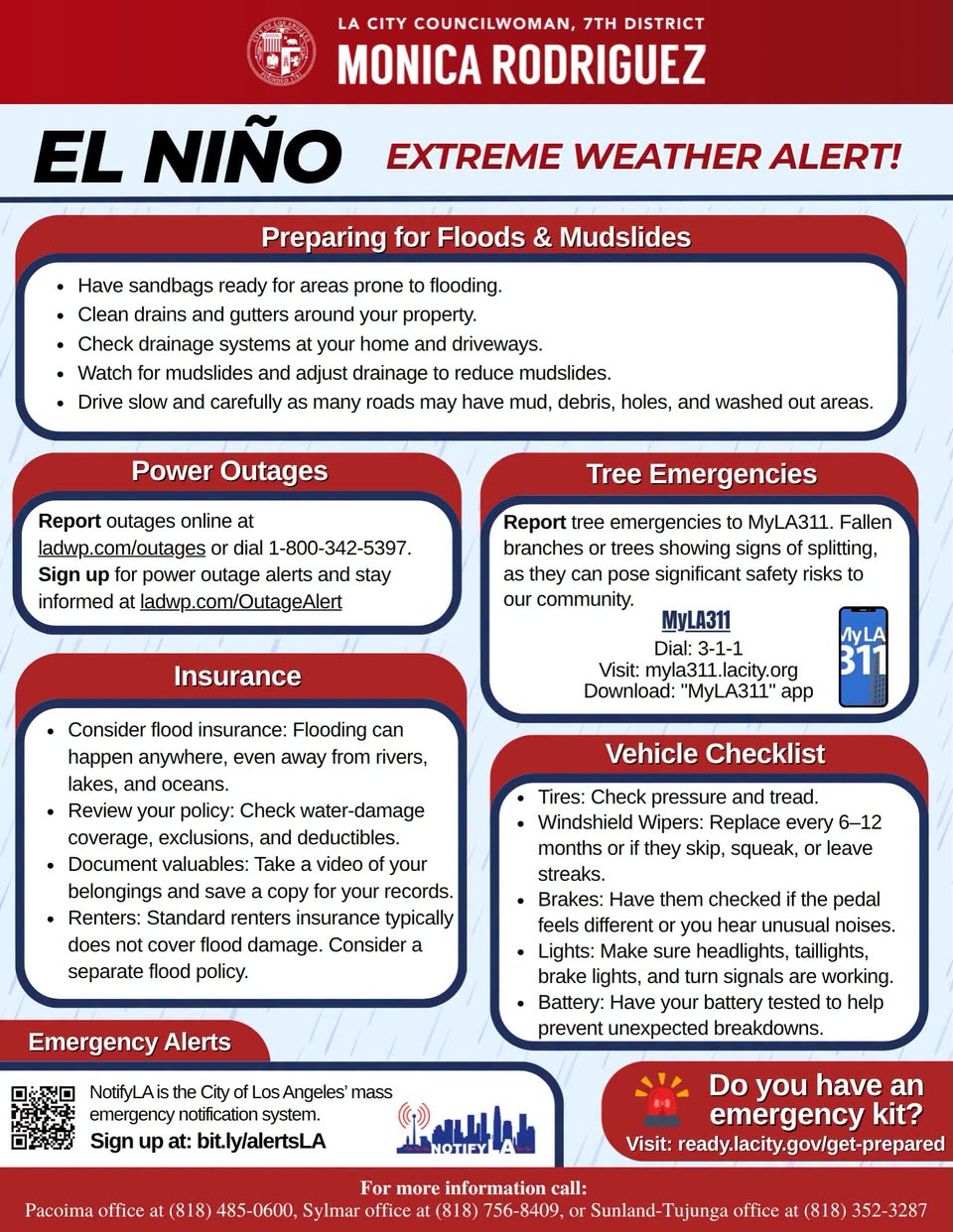 El Niño Information - Councilwoman Monica Rodriguez