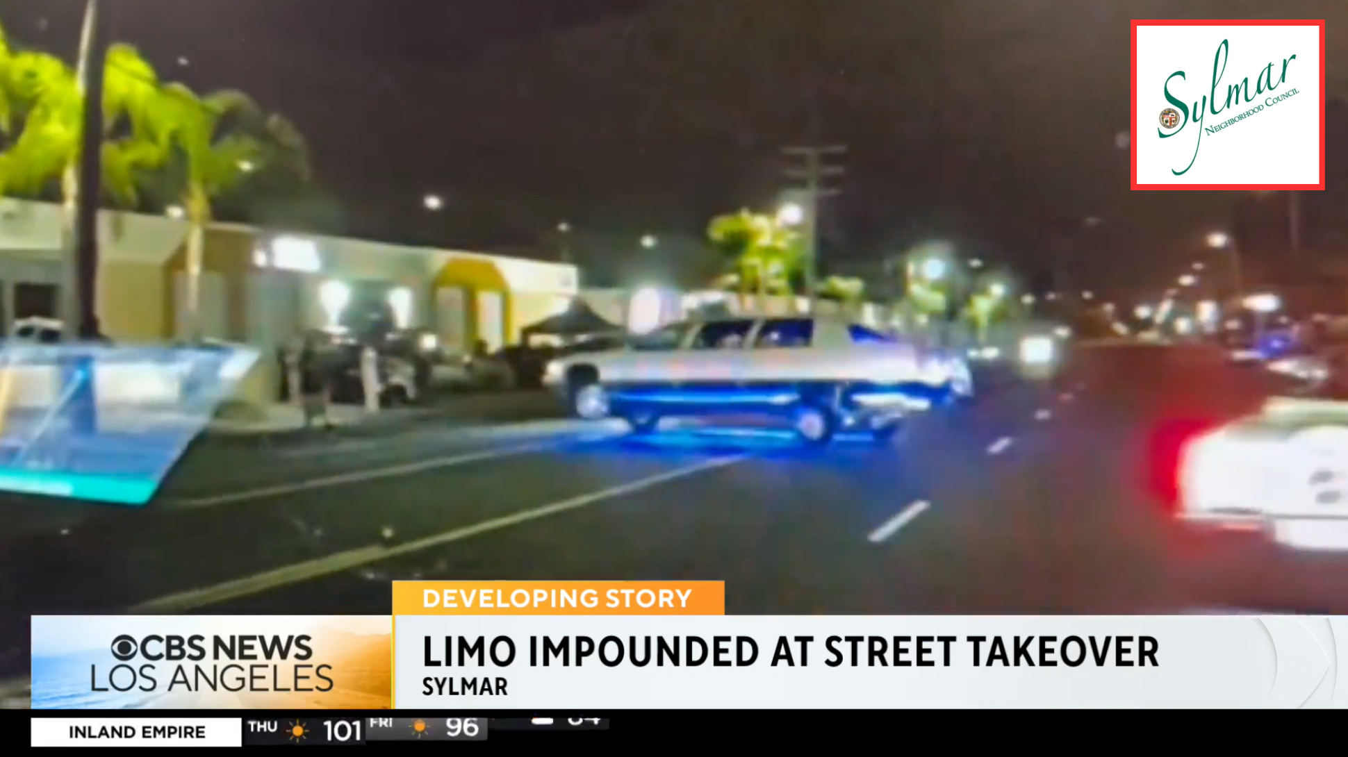LAPD impounds limousine in Street Takeover (Sideshow)